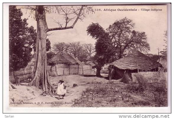 LOT-KO , AFRIQUE DIVERS , FORTIER N° 336 , Village Indigene - Non Classés