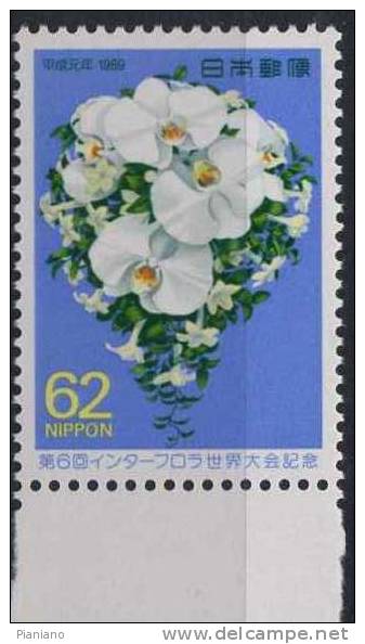 PIA - JAP - 1989 : 6° Congrès Mondial "Interflora" à Chiyoda-ku - (Yv 1766) - Unused Stamps