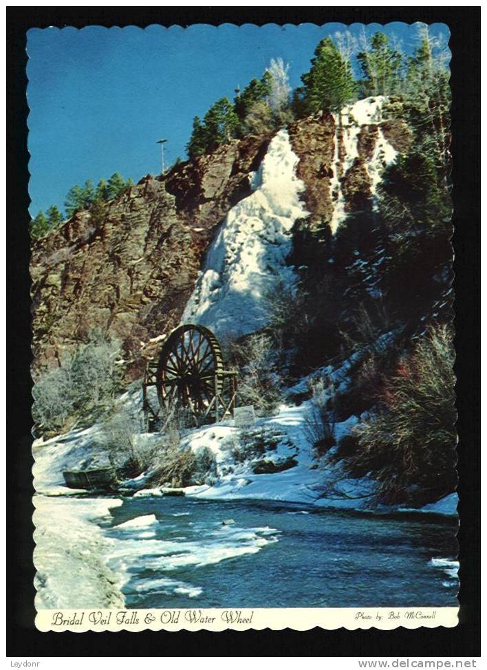 Bridal Veil Falls & Old Water Wheel - Colorado - Moulins à Eau