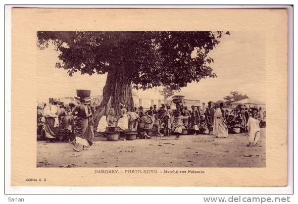 LOT-KO , DAHOMEY , Edition E . R . , PORTO NOVO , Marché Aux Poissons - Dahomey