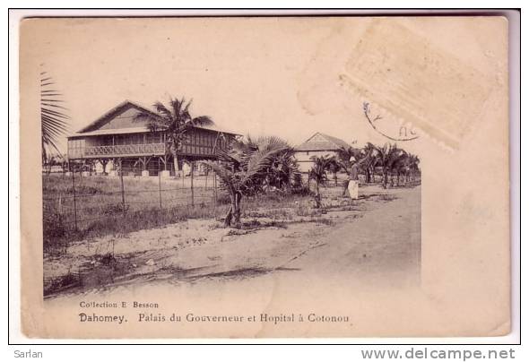 LOT-KO , DAHOMEY , Collection BESSON , Palais Du Gouverneur Et Hopital A COTONOU - Dahomey