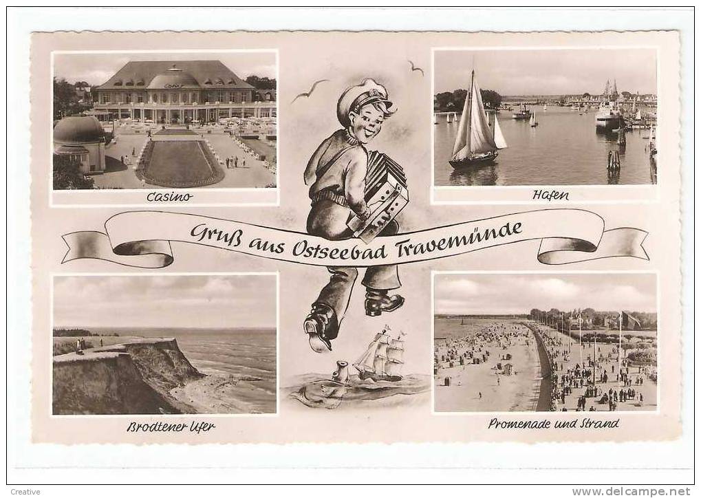 Grus Aus Ostseebad Travemünde 1956 - Luebeck-Travemuende