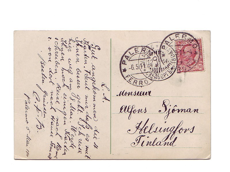 CARRO SICILIANO!! SEND 6. 5. 1911  PRIMA. (2 SCAN)!! - Sonstige & Ohne Zuordnung