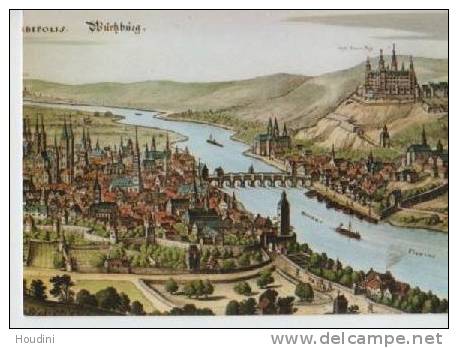 Würzburg - Ausschnit Aus Einem Stich Von Merian 1648 - Wuerzburg