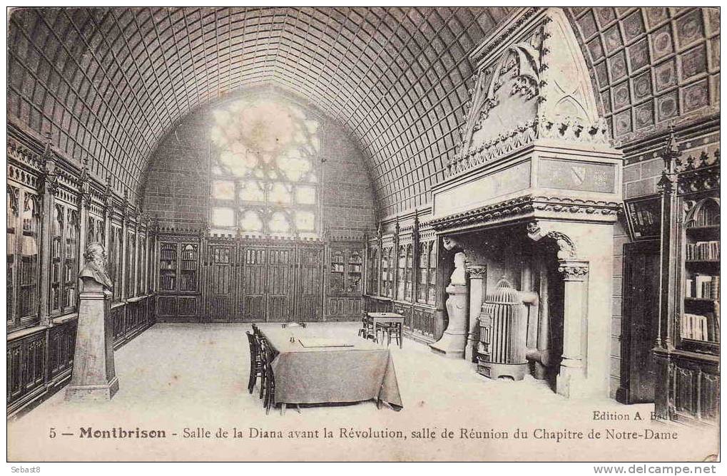 MONTBRISON SALLE DE LA DIANA AVANT LA REVOLUTION SALLE DE REUNION DU CHAPITRE NOTRE DAME - Montbrison