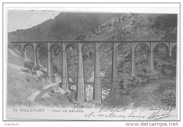 48 // VILLEFORT, Pont De Bayard N0 13 - Carte Précurseur - Villefort