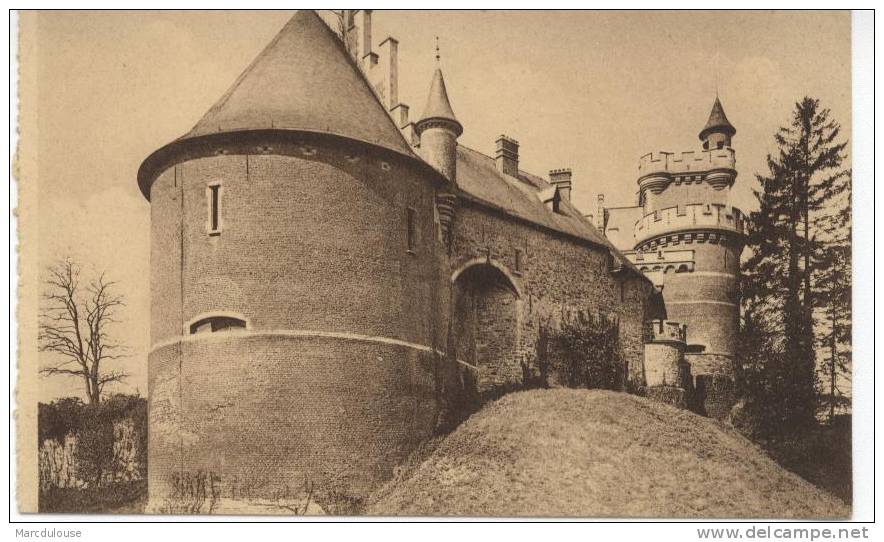 Gaasbeek - Gaesbeek (Lennik). Kasteel. Algemeen Zicht Rechtervleugel. Toren St-Pieters-Leeuw. Middenwal. Château. - Lennik