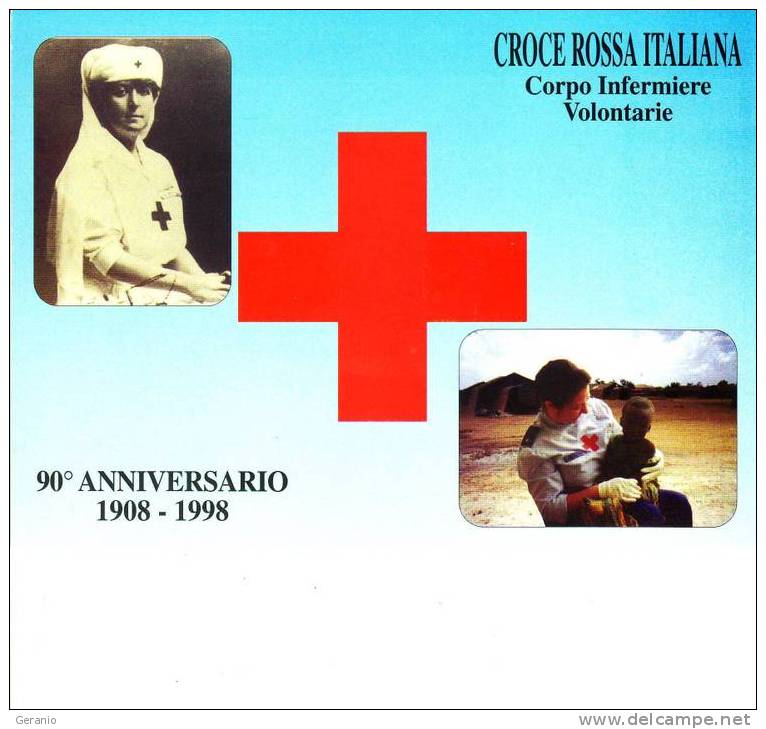 90 ANNIVERSARIO CROCE ROSSA NV - Croix-Rouge