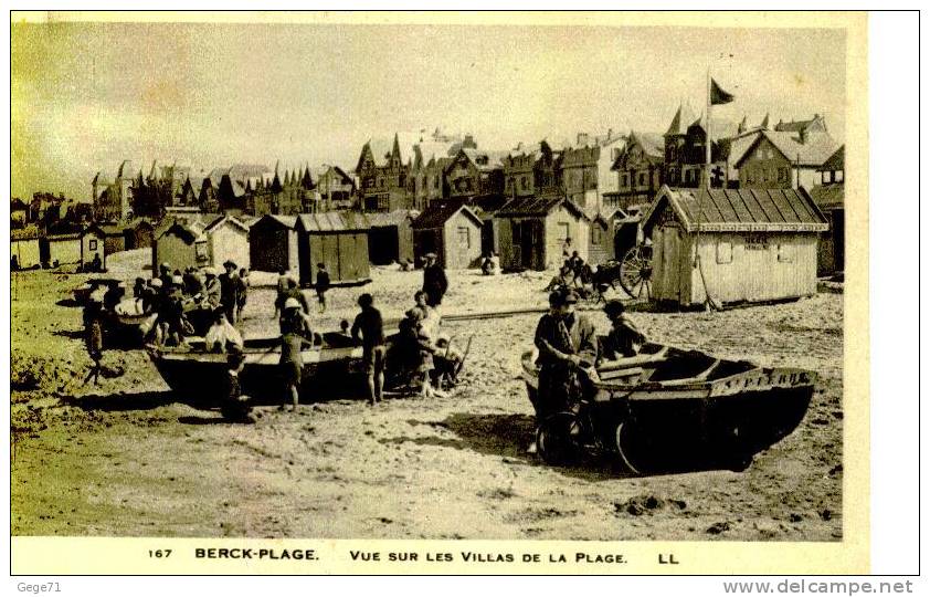 Berck Plage - Vue Sur Les Villas De La Plage - Berck