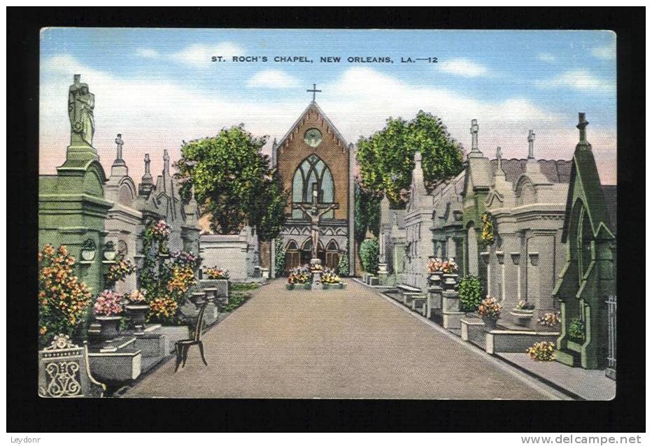 Saint Roch's Chapel, New Orleans, Louisiana - Above Ground Burial - Shrine In The Center - New Orleans