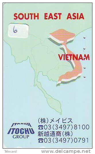 Télécarte VIET-NAM Reliée (6)  Phonecard VIETNAM * Telefonkarte VIETNAM Verbunden - Japan - Viêt-Nam