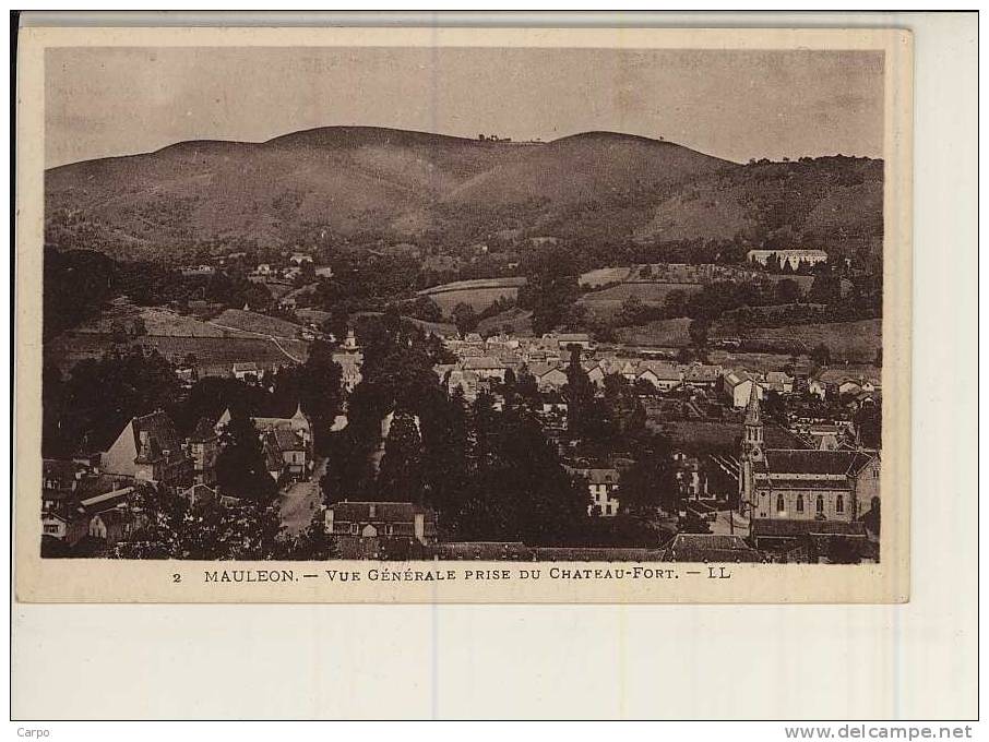 MAULEON. - Vue Générale Prise Du Chateau-fort. - Mauleon Licharre