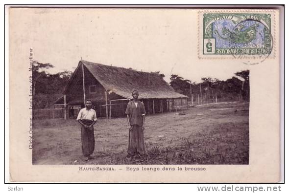 LOT-KO , CENTRAFRIQUE , Haute Sanga , Boys Loango Dans La Brousse - Centrafricaine (République)