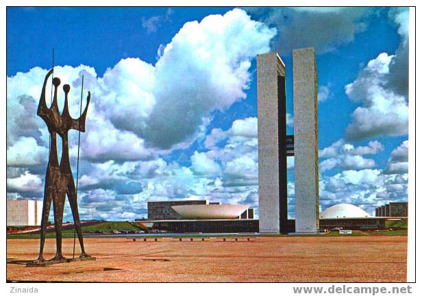 CARTE POSTALE DU BRESIL - BRASILIA - Mto. Ao Candango - Edificio Do COngresso - Brasilia