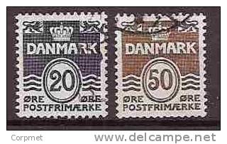 DENMARK - SERIE COURANTE - GRAVÉ - Yvert #  564 / 564a - VF USED - Used Stamps