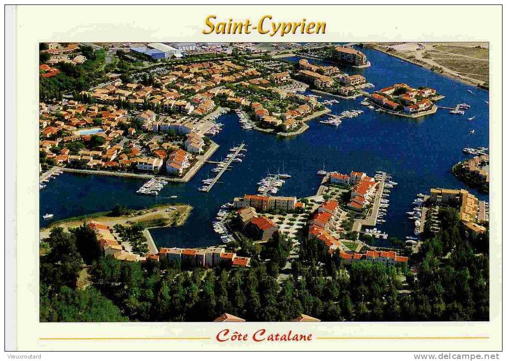 CPSM. SAINT CYPRIEN. VUE AERIENNE DU QUARTIER CAPELLANS. DATEE 1994 - Saint Cyprien