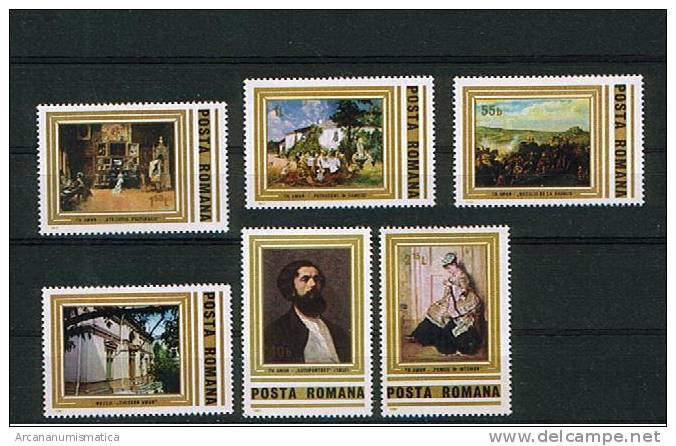 ROMANIA/RUMANIA  1.981  Y&t 3340/45  Serie Completa  ARTE/CUADROS/PICTURES  SDL-56 - Collections
