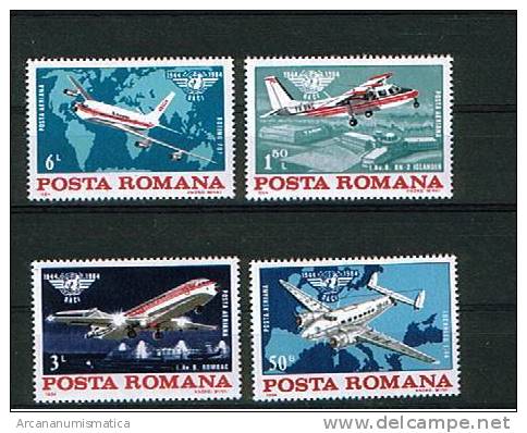 ROMANIA/RUMANIA  1.984  Y&t 295/98  Serie Completa  AVIONES/AIRPLANES   SDL-58 - Collezioni