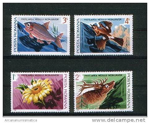 ROMANIA/RUMANIA  1.984  Y&t 3497/00  Serie Completa  FLORES & ANIMALES  SDL-59 - Collezioni