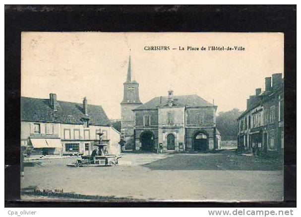 89 CERISIERS Place Hotel De Ville, Fontaine, Ed Millet, 1927 - Cerisiers