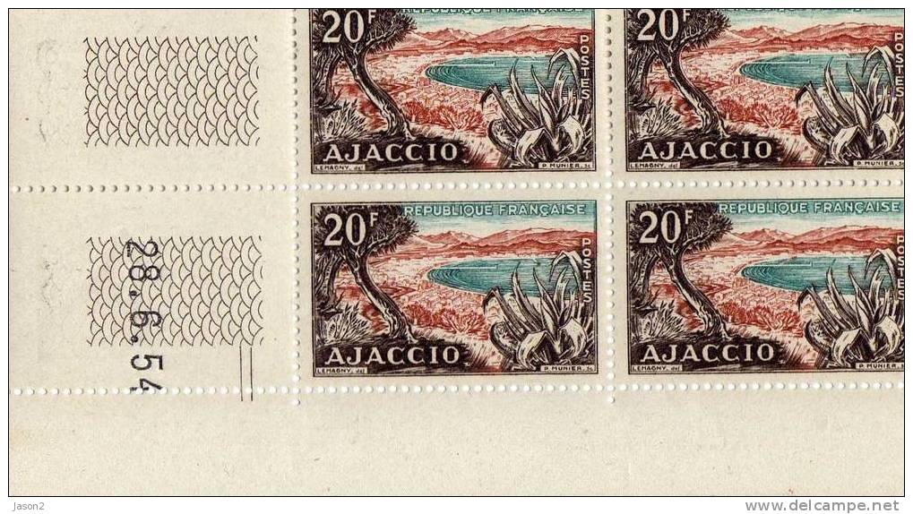 Coin Date  Ajaccio 1954 - 1950-1959