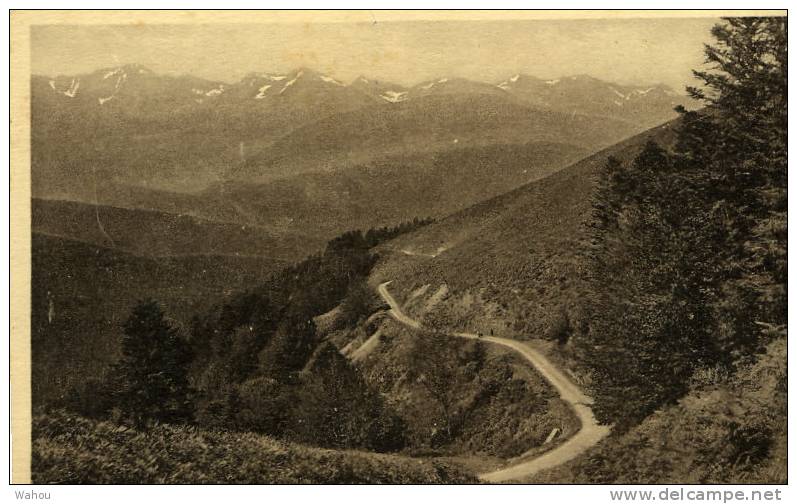 Route Du Col D' ASPIN De Bagnères à Luchon     (Carte Sépia Devant Dater De 1920-1930) - Midi-Pyrénées