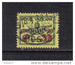 V75 - VATICANO 1931: " Giallino "  N. 14 Usato - Oblitérés