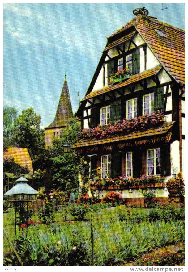 Carte Postale 67. Bischwiller-Hanhoffen  La Maison J. Jesel Et La Chapelle St-Nicolas Trés Beau Plan - Bischwiller