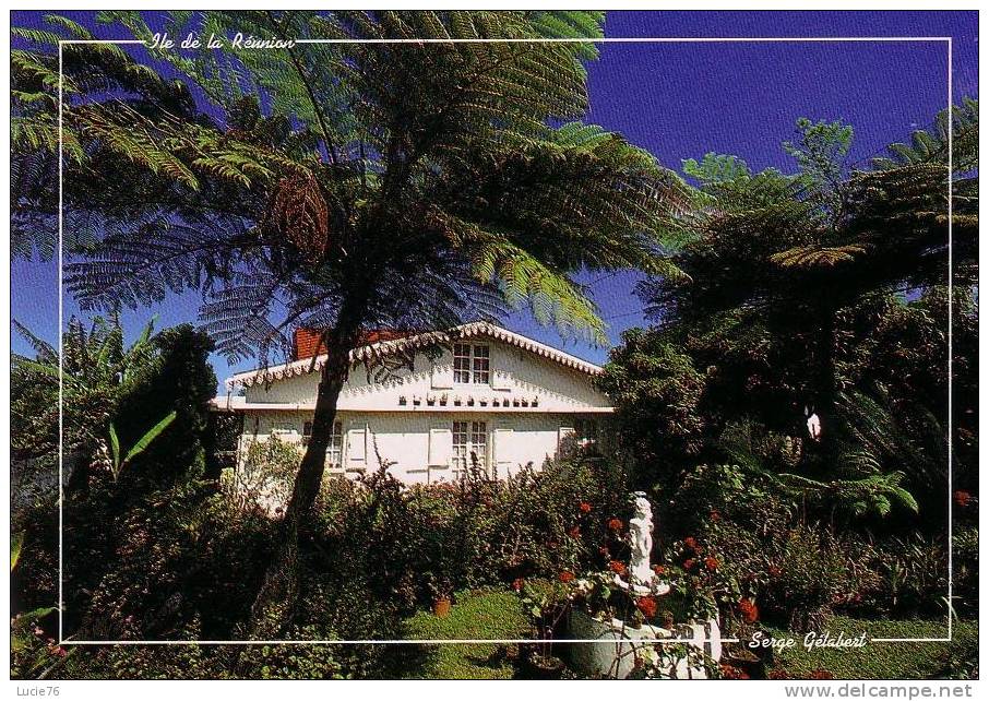 ILE DE LA REUNION -   Carte 3 Volets -   Mouettes (découpées)  Au Devant D´une Maison - Autres & Non Classés