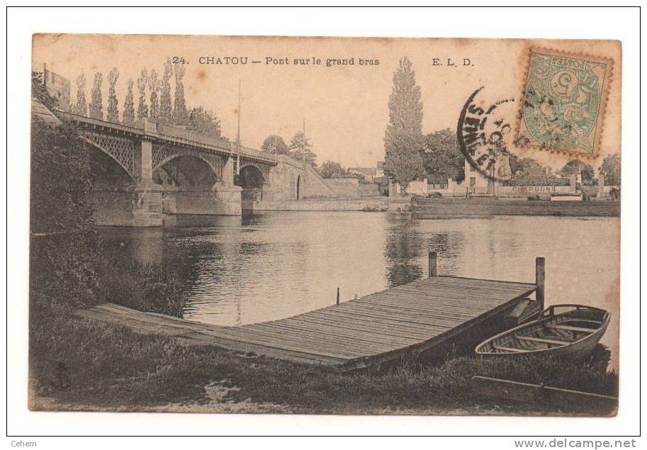 CHATOU 78 PONT SUR LE GRAND BRAS - Chatou