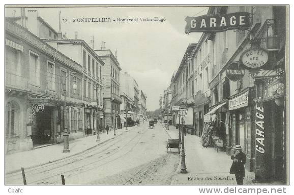 CPA TOP MONTPELLIER - BOULEVARD VICTOR HUGO - MAGASINS,GARAGE - Montpellier