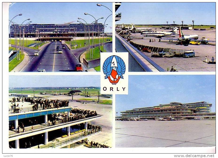 PARIS - ORLY - Aéroport - L´Aérogare -L´Aire De Stationnement - Les Terrasses - La Façade Sud De L´ Aérogare   -n° 197 - Orly