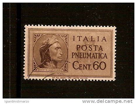 ITALIA - LUOGOTENENZA - 1945 - POSTA PNEUMATICA - Valore Usato Da 60 C. - In Buone Condizioni - DC1611. - Afgestempeld