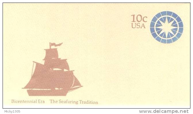 USA - Ganzsache (Umschlag) Ungebraucht / Cover Mint  (k064) - Maritime
