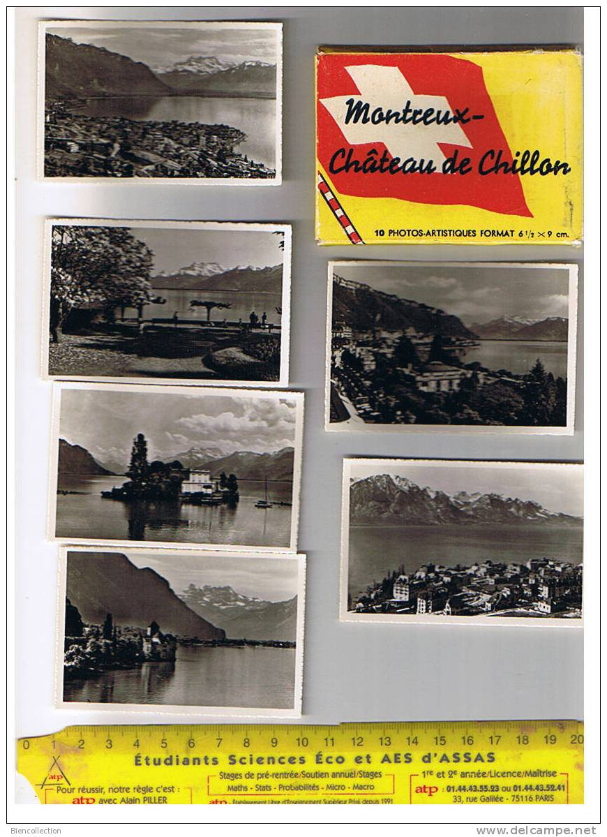 Carnet Mini Format De 10 Vues.du Chateau De Chillon. - Au