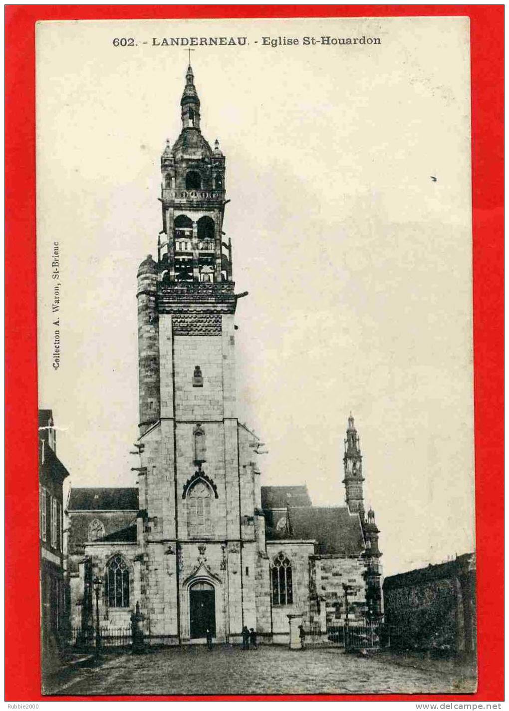 LANDERNEAU 1900 EGLISE SAINT HOUARDON CARTE PRECURSEUR EN TRES BON ETAT - Landerneau