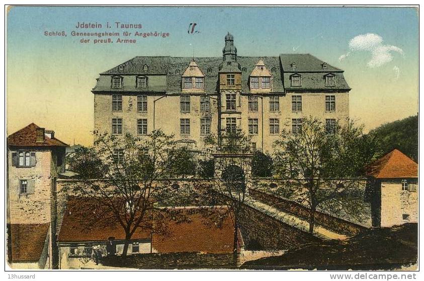 Carte Postale Ancienne Idstein I. Taunus - Schloss, Genesungsheim Für Angehörige Der Preuss. Armee - Idstein