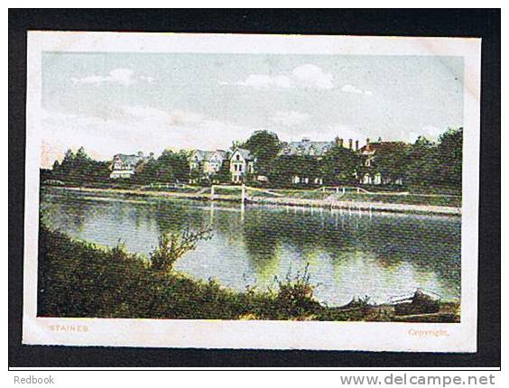 Early Postcard Staines From The River Thames Berkshire- Ref B114 - Altri & Non Classificati