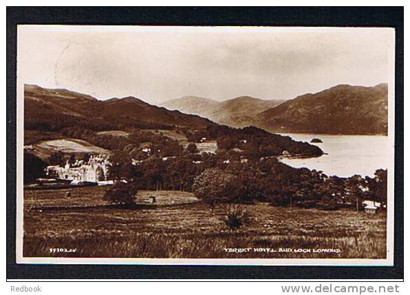 Real Photo Postcard Tarbet Hotel & Loch Lomond Dunbarton Scotland - Ref B114 - Dunbartonshire