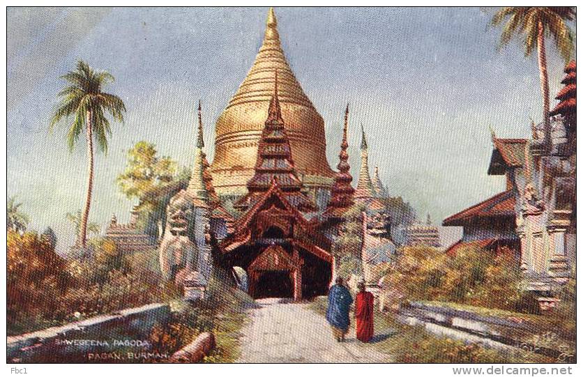 CPA: Birmanie - Burma - Sheveegeena Pagoda - Pagan - Burmah (Oilette N°7238) - Myanmar (Burma)