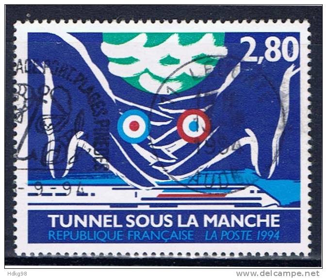 F Frankreich 1994 Mi 3023-24 Kanal-Tunnel - Gebraucht