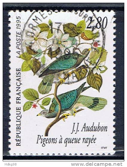 F Frankreich 1995 Mi 3073 Audubon Vogelzeichnung - Gebruikt