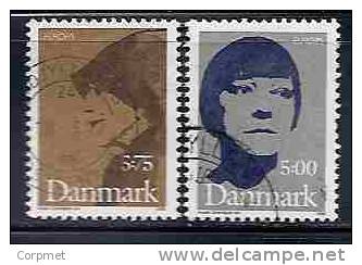 EUROPA-CEPT - DENMARK 1996 FEMMES CELÉBRES  Yvert # 1128/9 - VF USED - 1996