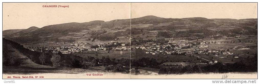 GRANGES-sur-VOLOGNE : (88) Granges. Vue Générale (CARTE PANORAMIQUE) - Granges Sur Vologne