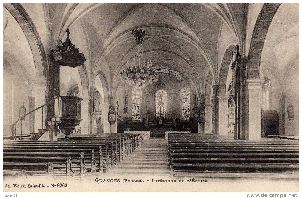 GRANGES-sur-VOLOGNE : (88) Intérieur De L'église - Granges Sur Vologne