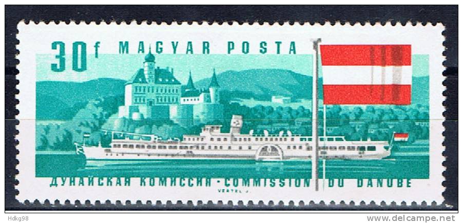 H+ Ungarn 1967 Mi 2323** Donauschiffahrt - Nuevos