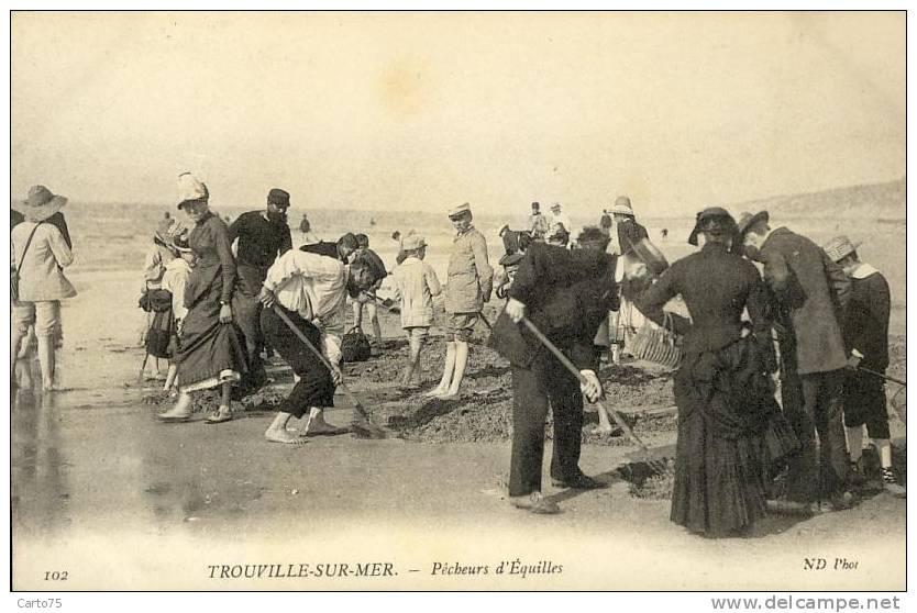 TROUVILLE 14 - Pêcheurs D'Equilles - Pêche à Pied - Trouville