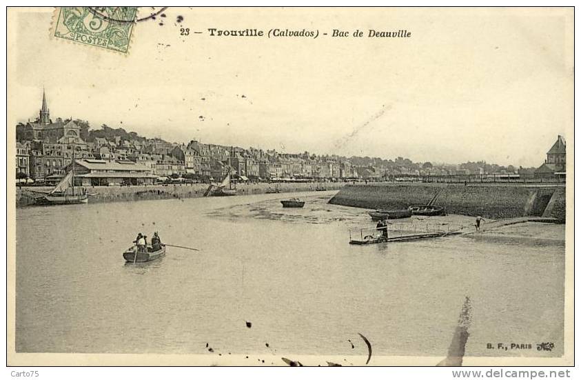 TROUVILLE 14 - Bac Pour Deauville - Bâteau - Jetée - Trouville