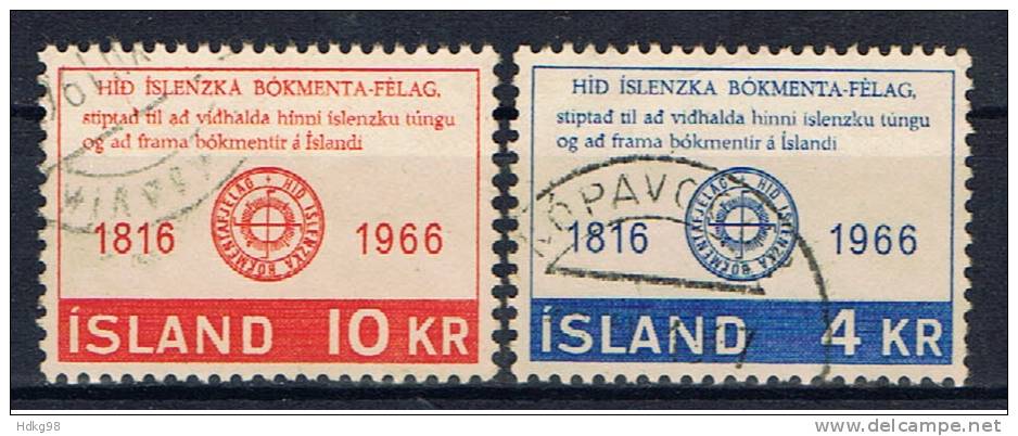 IS+ Island 1966 Mi 406-07 - Gebruikt