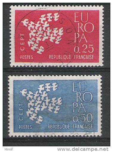 Europa  France  1961  - YT 1309 Et 1310  Oblitérés - 1961